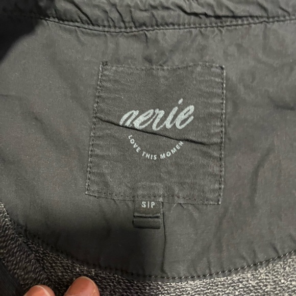 Aerie Soft & Cozy Oversized Sweatshirt Women’s Small Black - Picture 9 of 15